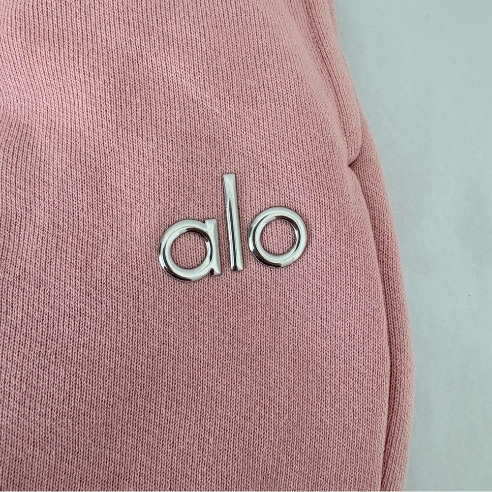 Alo Yoga Accolade Sweatpant Sz L Pink Quartz EUC - Picture 4 of 10